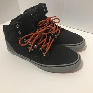 Van’s Men’s Dark Grey High Top Sneakers